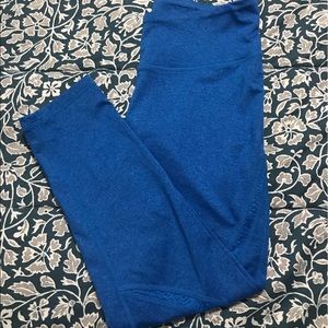 Ocean blue crop leggings